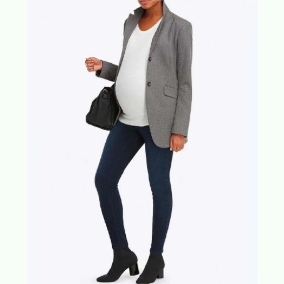 SPANX women's size medium maternity Mama Ankle Jeanish Twilight Rinse jeans - Picture 13 of 13